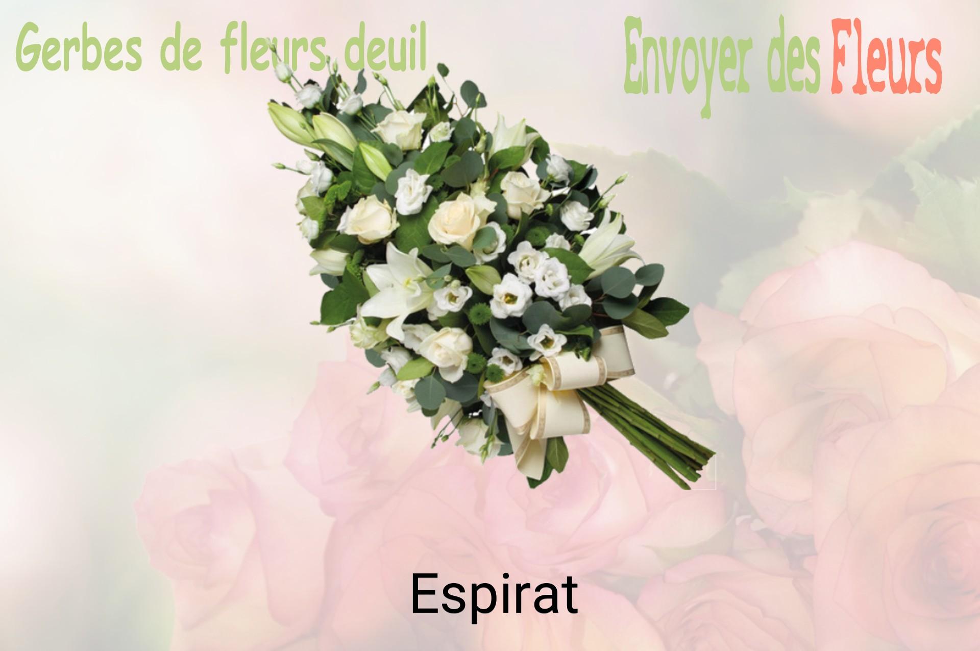 Gerbe de fleurs de deuil livrée à Espirat